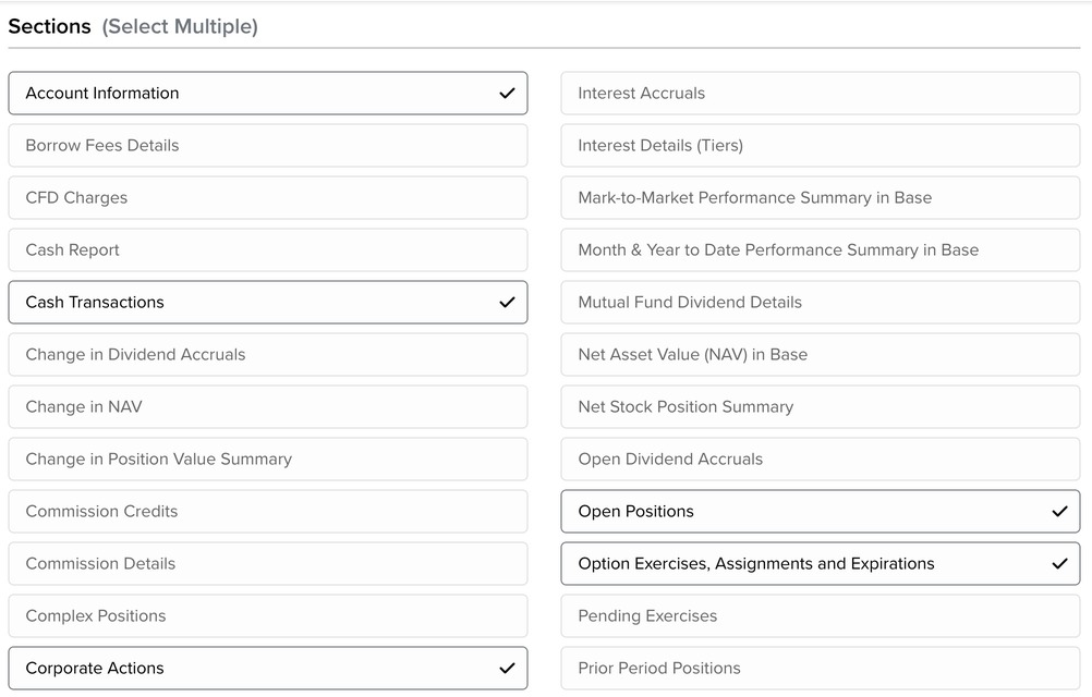 Select sections, part 1