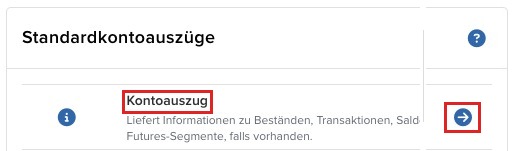 Standardkontoauszüge: Kontoauszug
