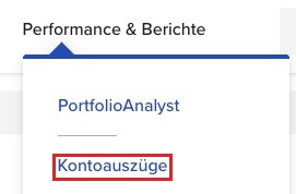Performance & Berichte: Kontoauszüge
