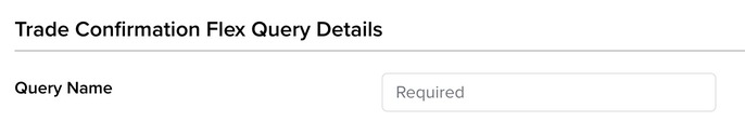 Enter the query name
